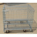 Foldable Wire Storage Cage with Wheels